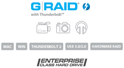 G-RAID with Thunderbolt 2 Description