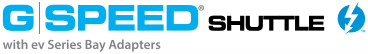 G-SPEED Shuttle
with ev Bay Adapters