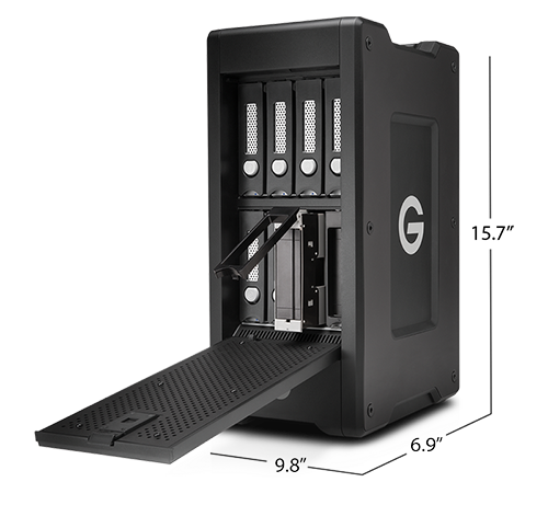 G-SPEED Shuttle XL Thunderbolt 3 with ev Series Bay Adapters Specifications