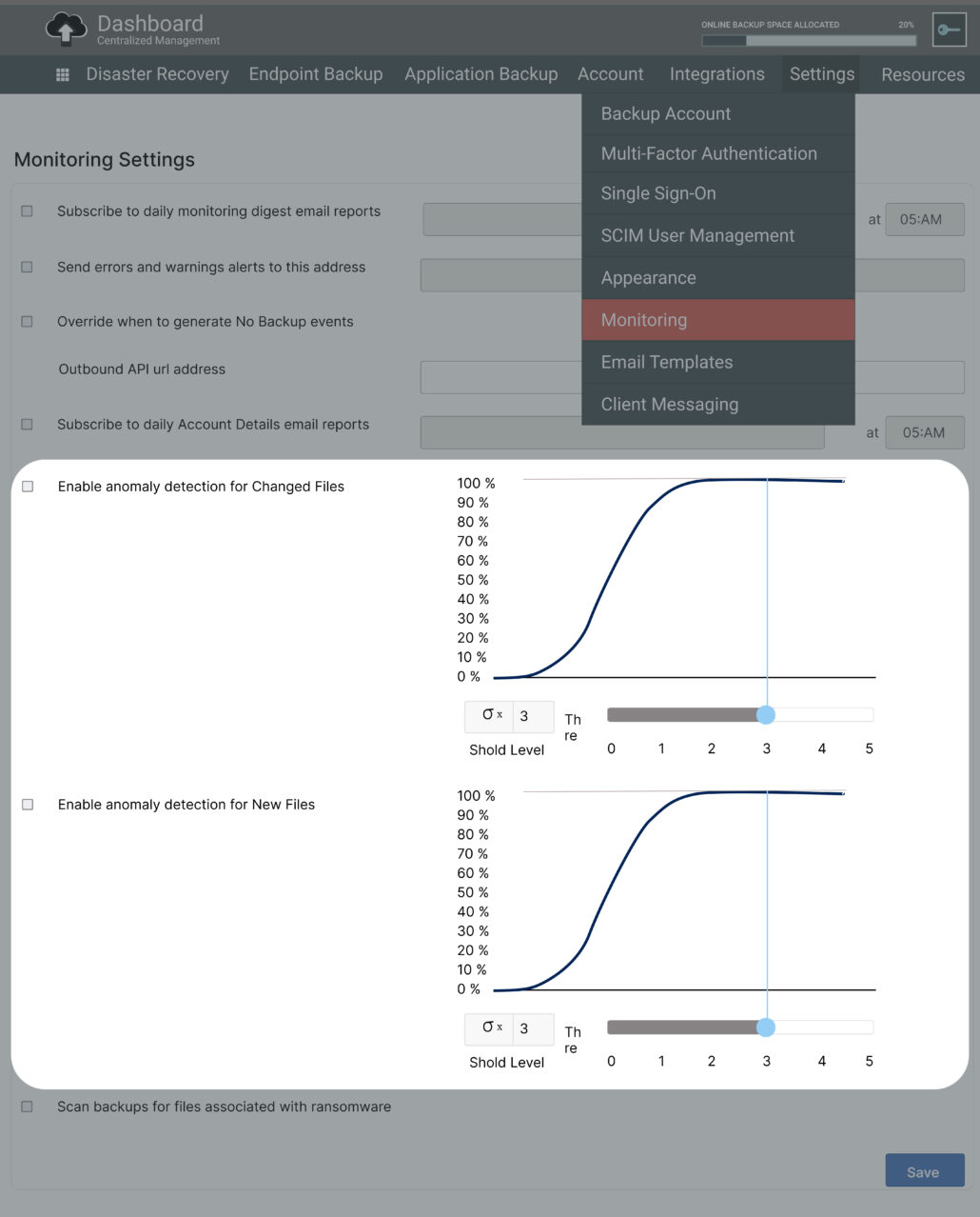 Infrascale Anomaly Detection Dashboard
