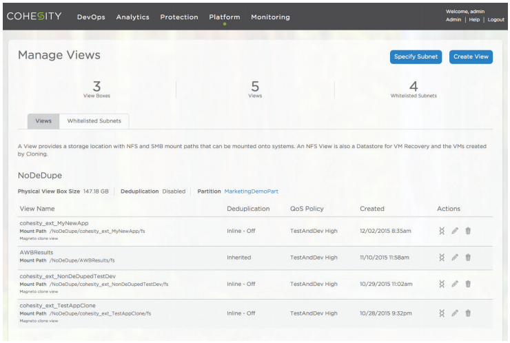 Cohesity File Services