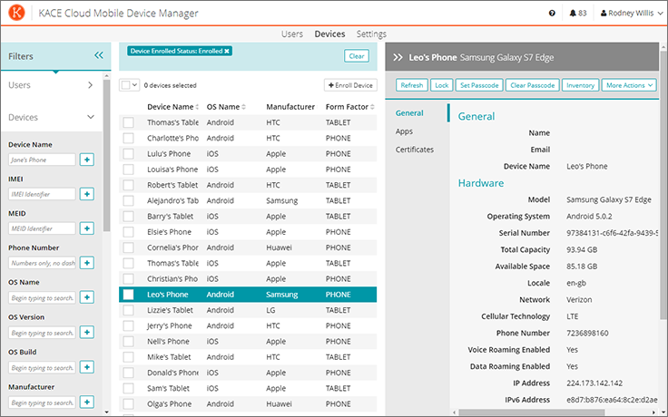 Device inventory