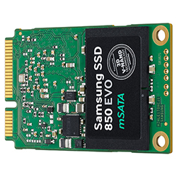 Samsung SSD 850 EVO mSATA 500GB Front Right Angle View