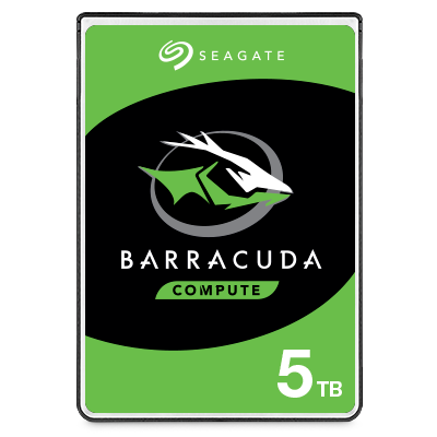 Seagate BarraCuda 2.5-inch internal hard drive, front view