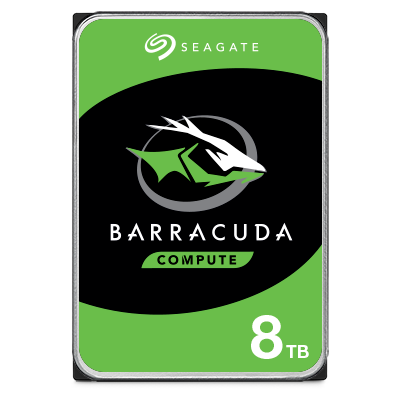 Seagate BarraCuda 3.5-inch internal hard drive, front view