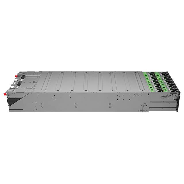 Seagate Exos SCALE DC4U100 drawer extended showing 100 densely packed Mozaic hard drives