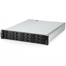 Seagate Exos SCALE EX2U12 enclosure three-quarter product view