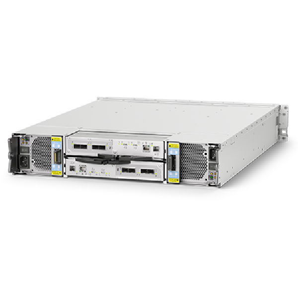 Seagate Exos SCALE EX2U24 enclosure rear view showing I/O modules and power supplies