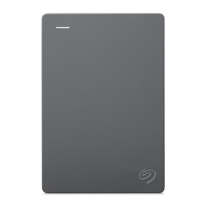 Seagate Basic external hard drive shown on a desk