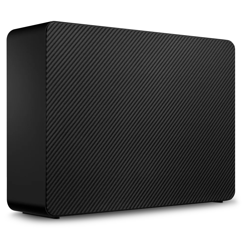 Seagate Expansion Desktop drive viewed from the left