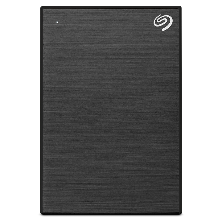 Seagate Expansion Portable hard drive in black, front view
