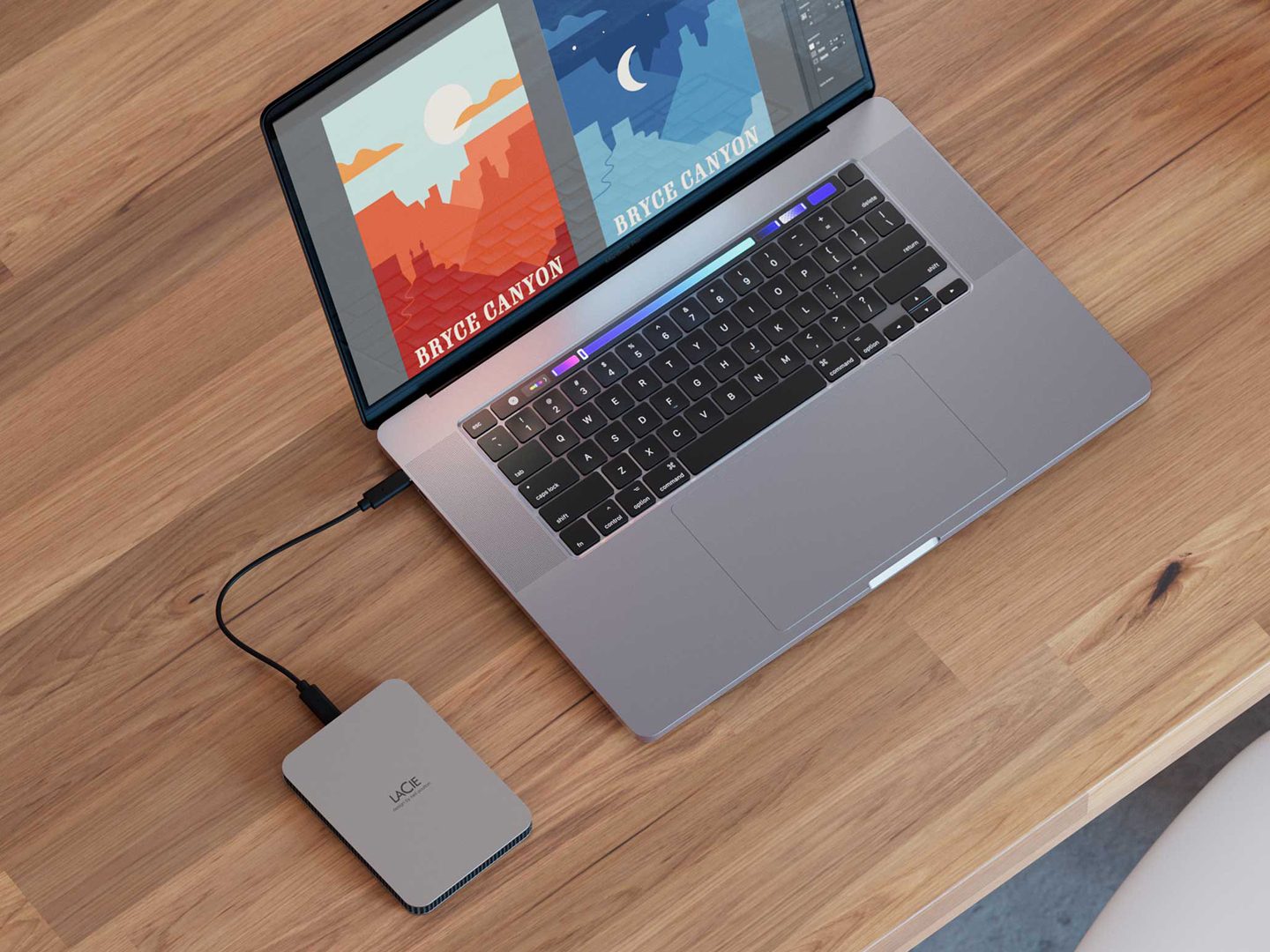 A range of Seagate external hard drives shown together