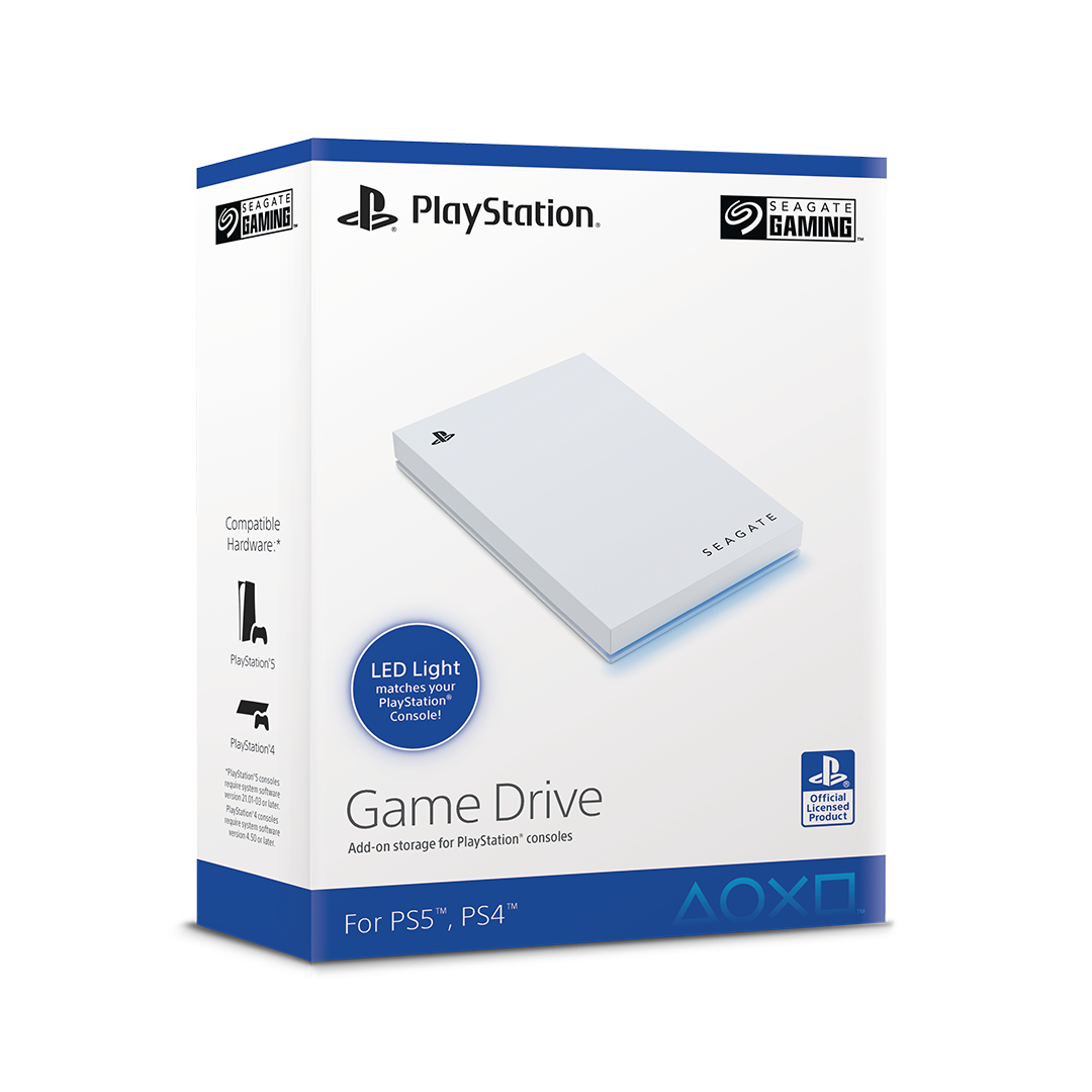 Seagate Game Drive PS5 SSD shown from an alternate angle