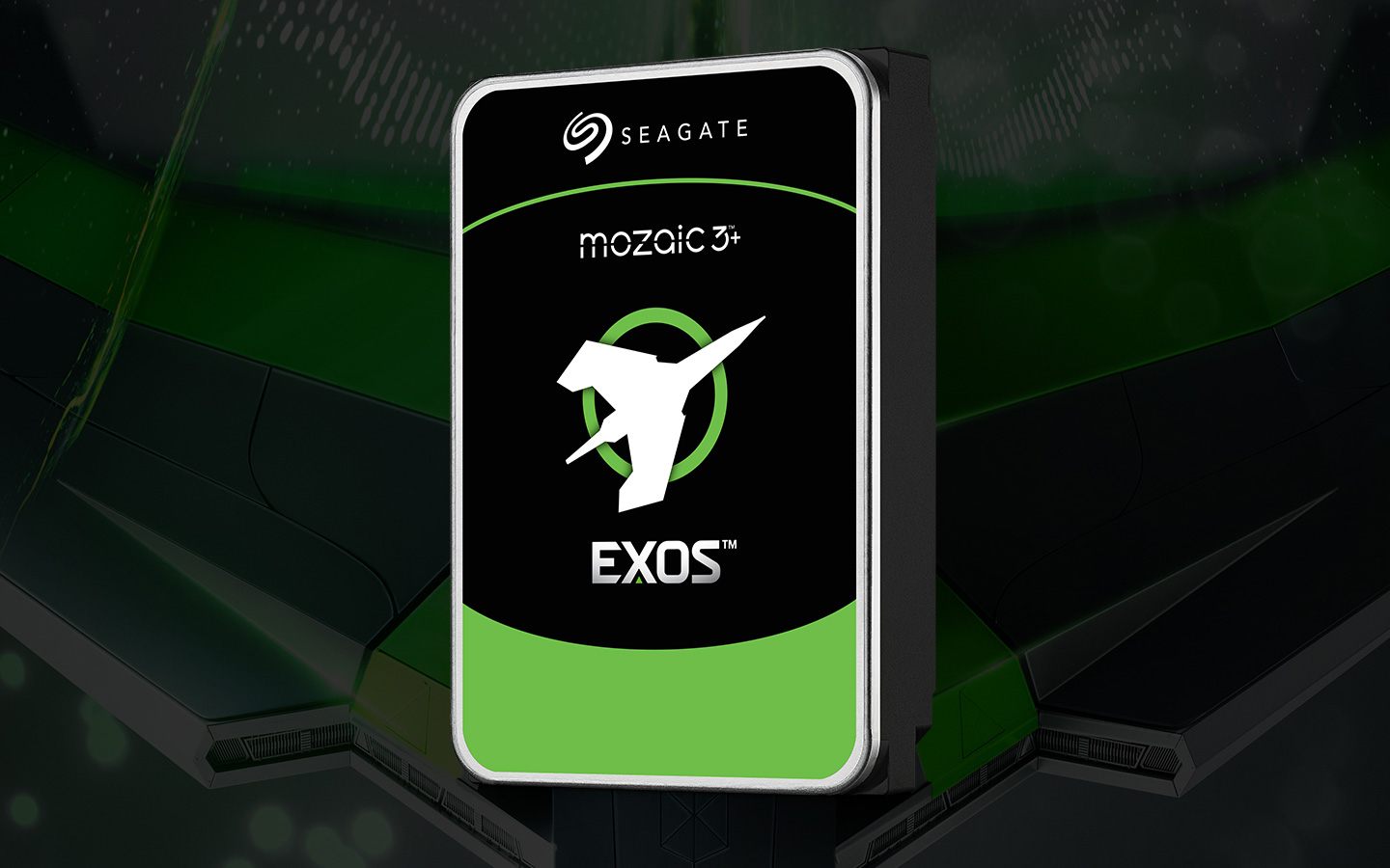 Seagate Exos enterprise hard drive built on the Mozaic HAMR platform
