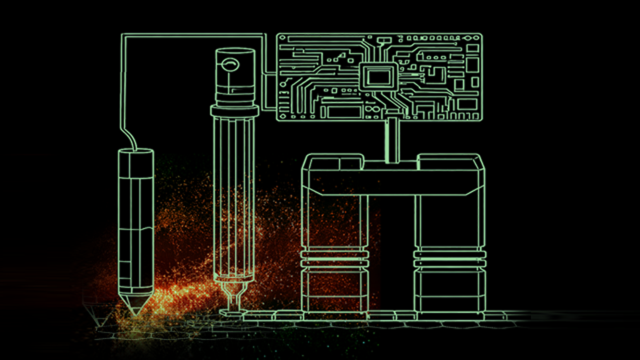 Illustration of Seagate drive electronics and the integrated controller board