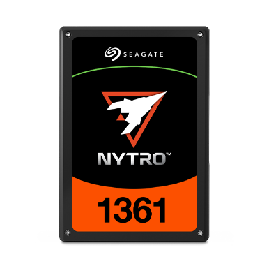 Seagate Nytro 1361 SATA SSD, front view of the 2.5-inch 7mm drive