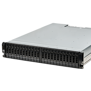 Seagate Exos X RAID storage system, front view