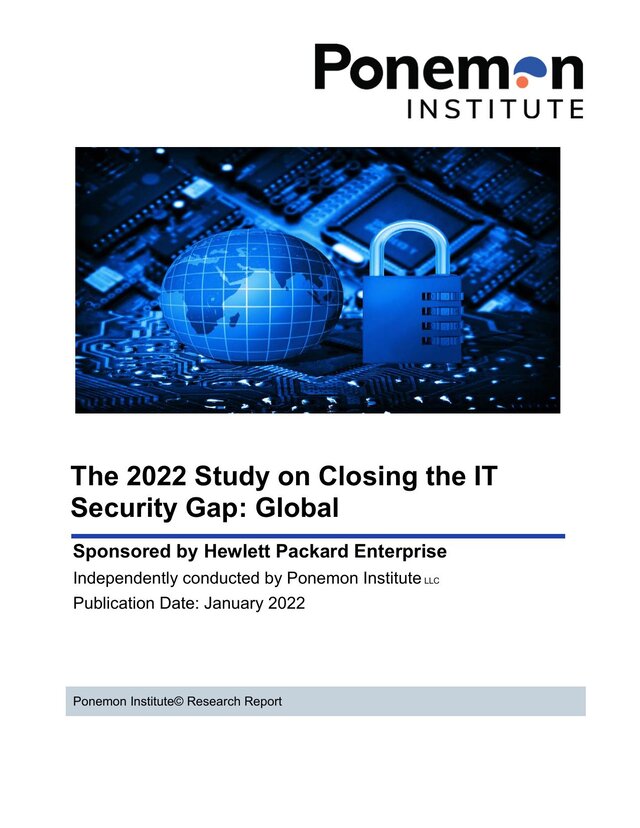Cover of 2022 Global Study on Closing the IT Security Gaps