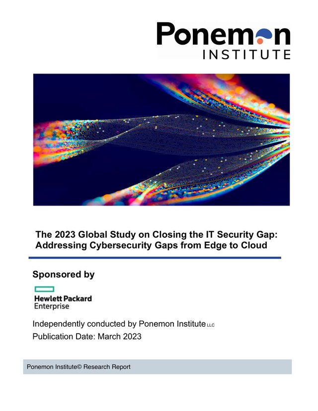 Cover of Ponemon Institute: Closing the IT Security Gap