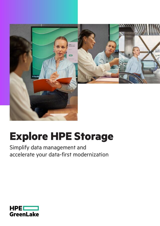 Cover of Explore HPE Storage
