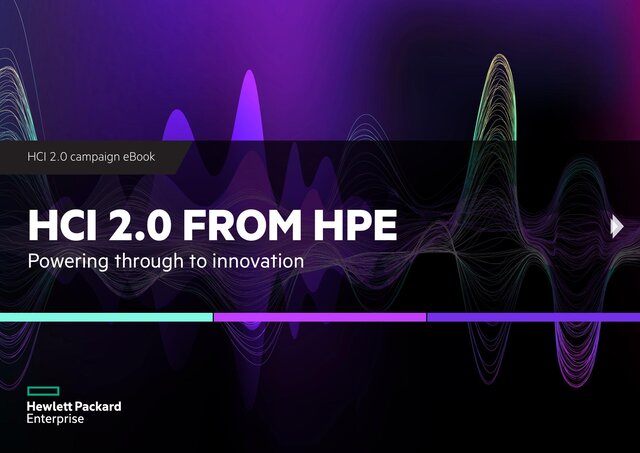 Cover of HCI from HPE: Powering through to innovation