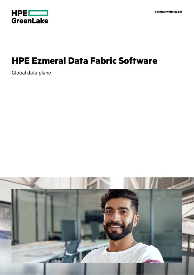 Cover of HPE Ezmeral Data Fabric Software