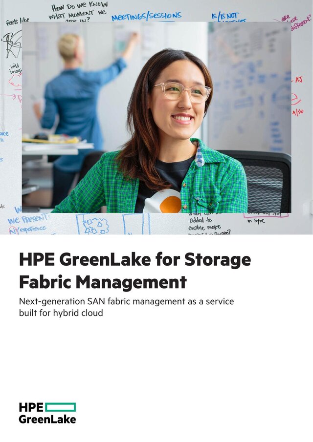 Cover of HPE GreenLake for Storage Fabric Management