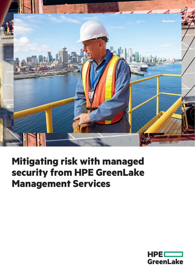 Cover of Mitigating risk with HPE Managed Security
