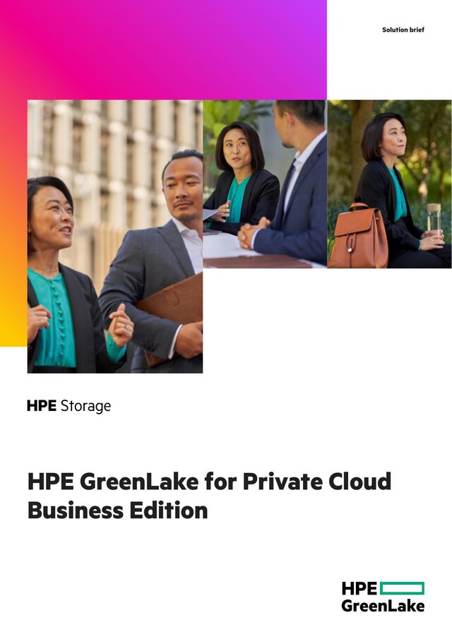 Cover of HPE GreenLake for Private Cloud Business Edition