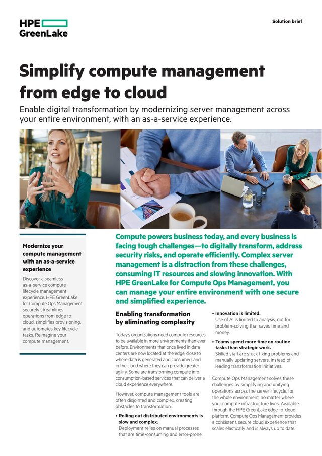 Cover of Simplify compute management from edge to cloud
