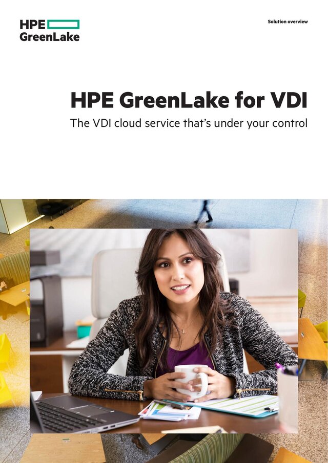 Cover of HPE GreenLake for VDI