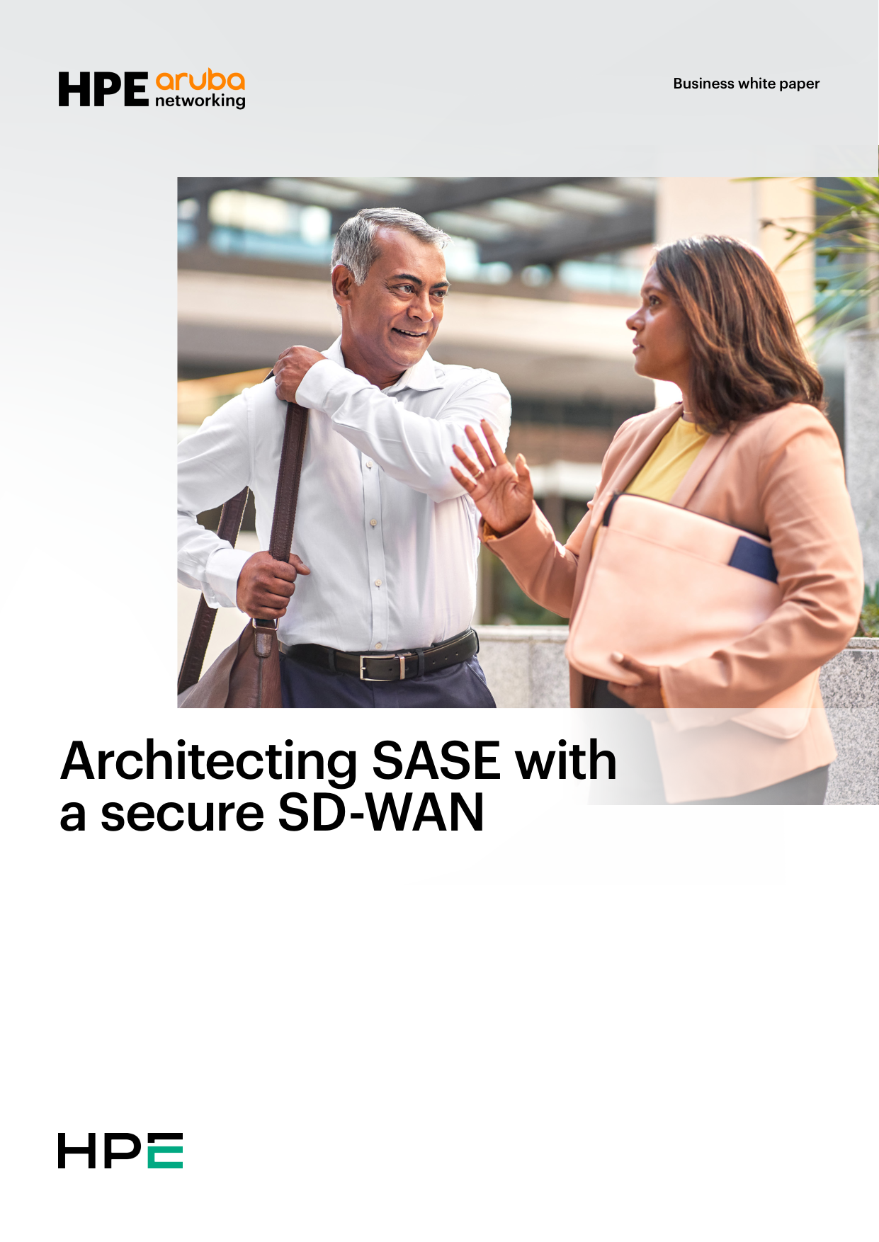 Architecting SASE with a secure SD-WAN white paper cover