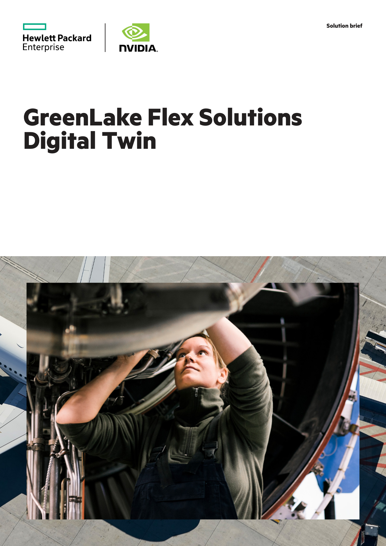 GreenLake Flex Solution built for Digital Twin brief cover