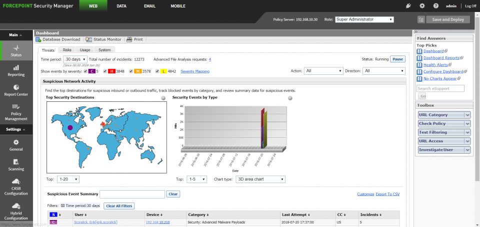 Web Security Screenshot
