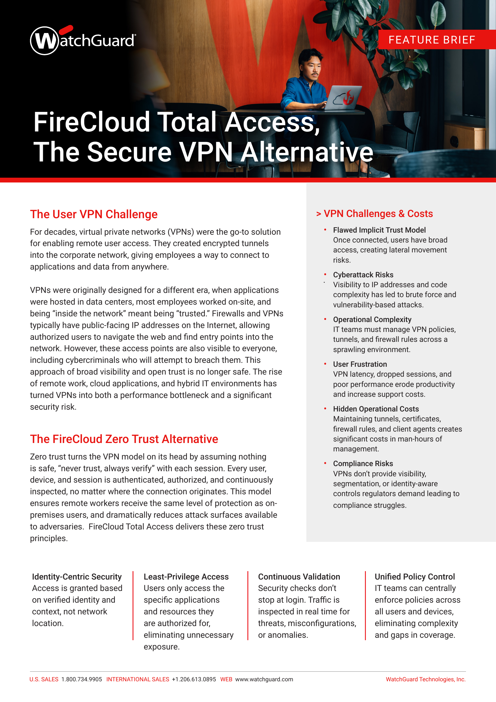 Feature Brief: FireCloud Total Access PDF - secure VPN alternative