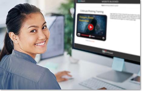 Automated phishing training when users click bad links