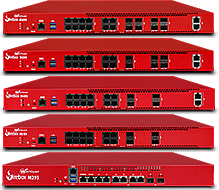 WatchGuard Firebox M-Series rackmount firewall lineup - enterprise-grade network security