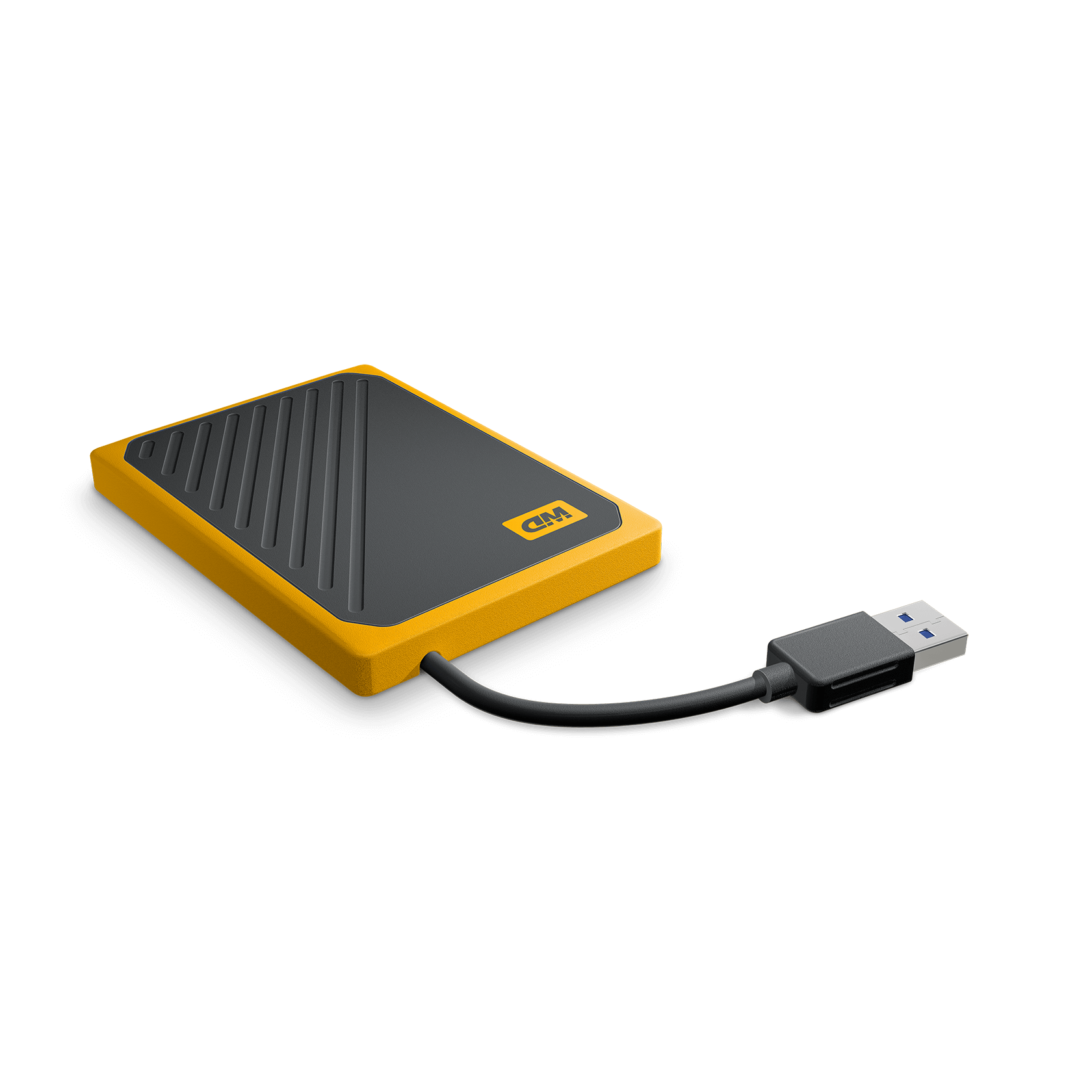 WD My Passport Go Amber Cableout