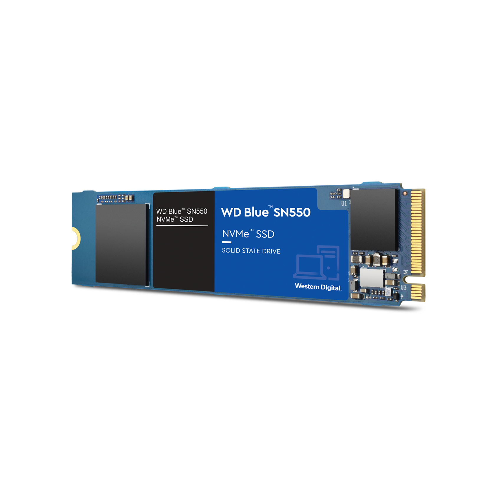 WD Blue SN550 NVMe SSD Left