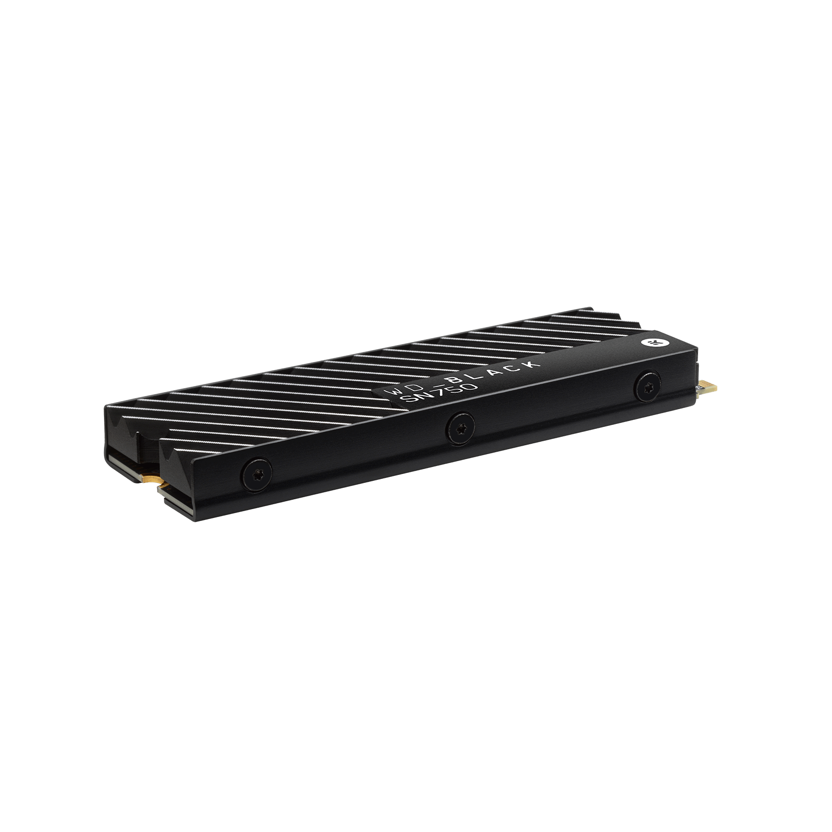 WD_BLACK SN750 NVMe SSD with Heatsink Angle Slight