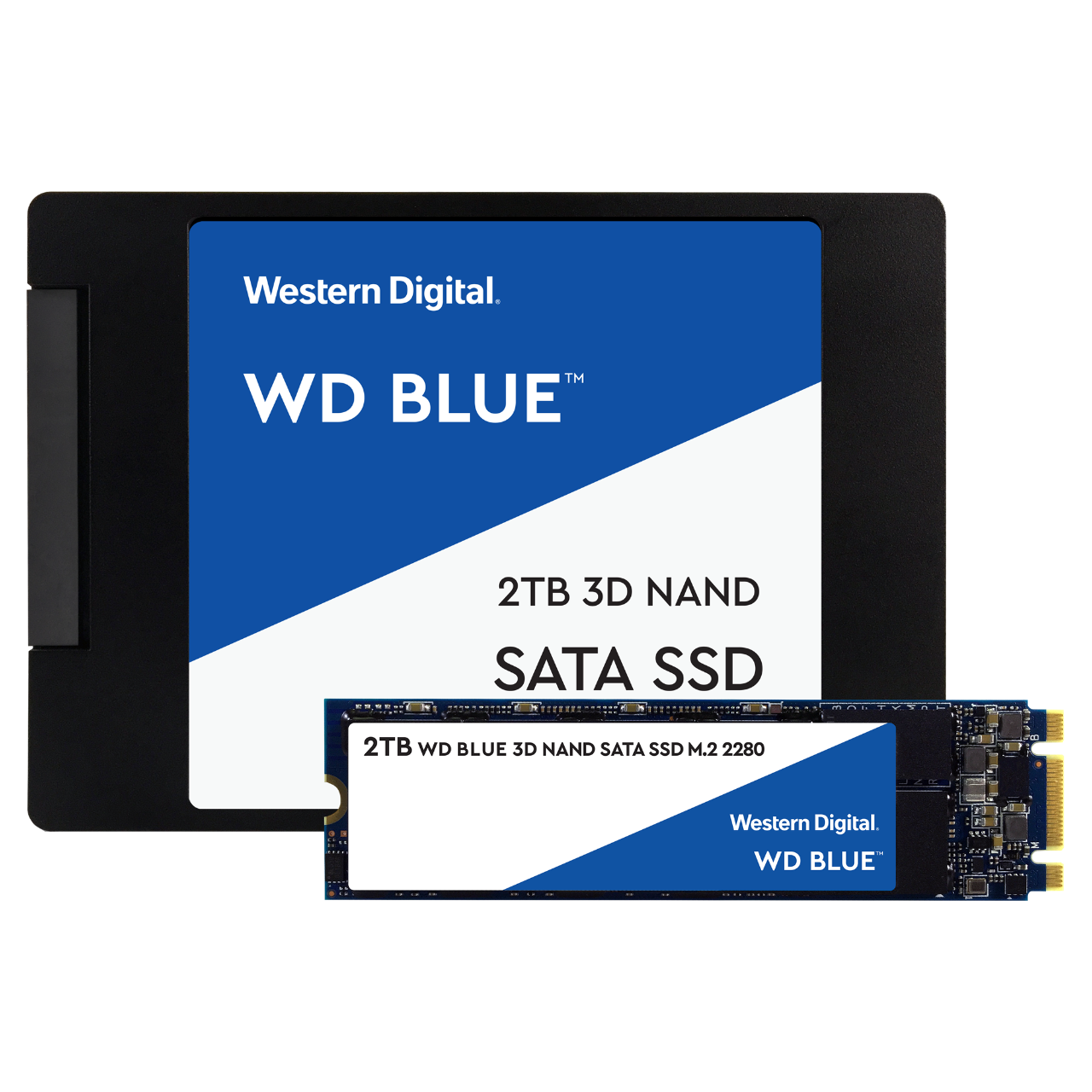 Western Digital WD Blue 3D NAND SATA SSD 2TB WD BLUE SATA 2.5IN 3D NAND - WDS200T2B0A