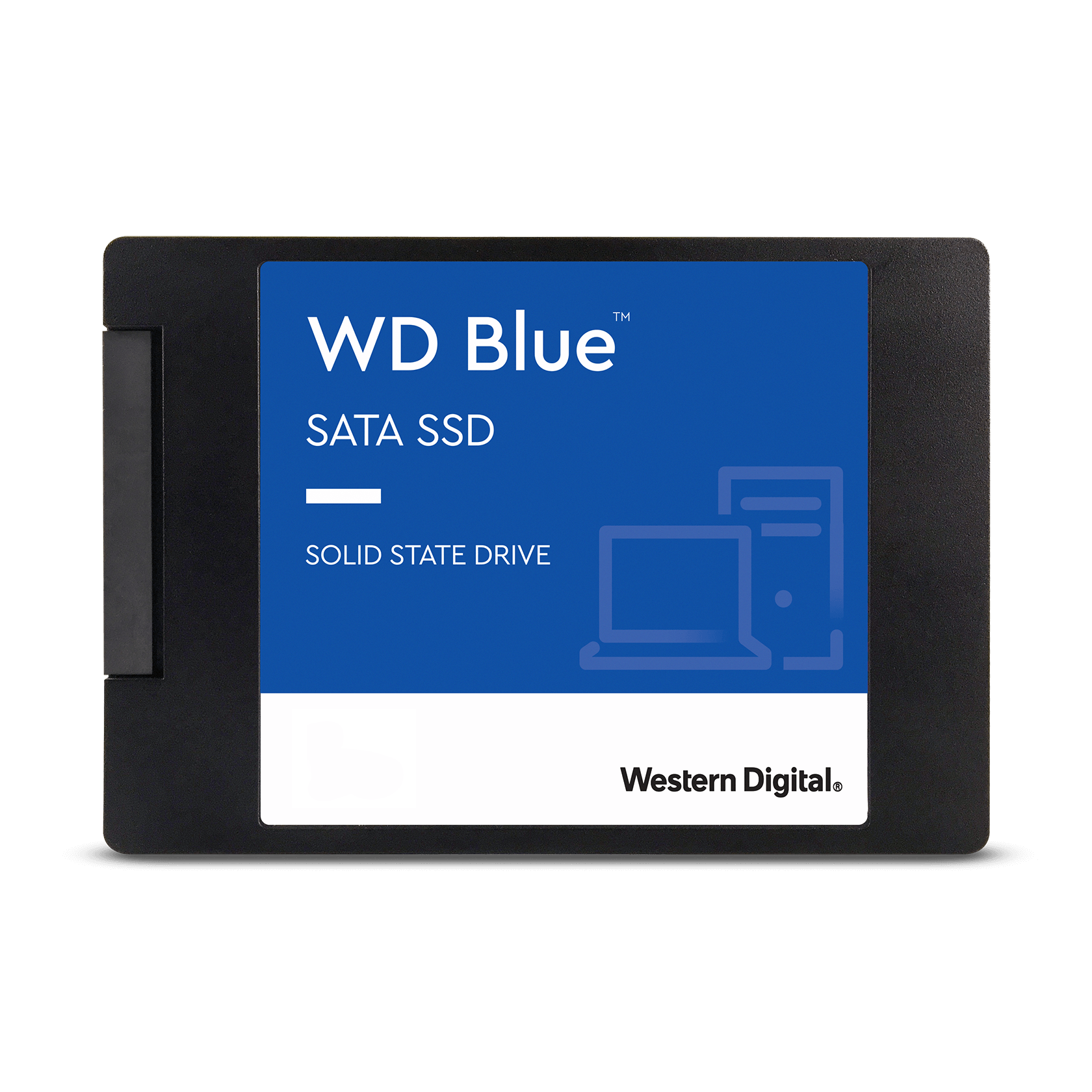 WD Blue SATA SSD 2.5”/7mm cased Front