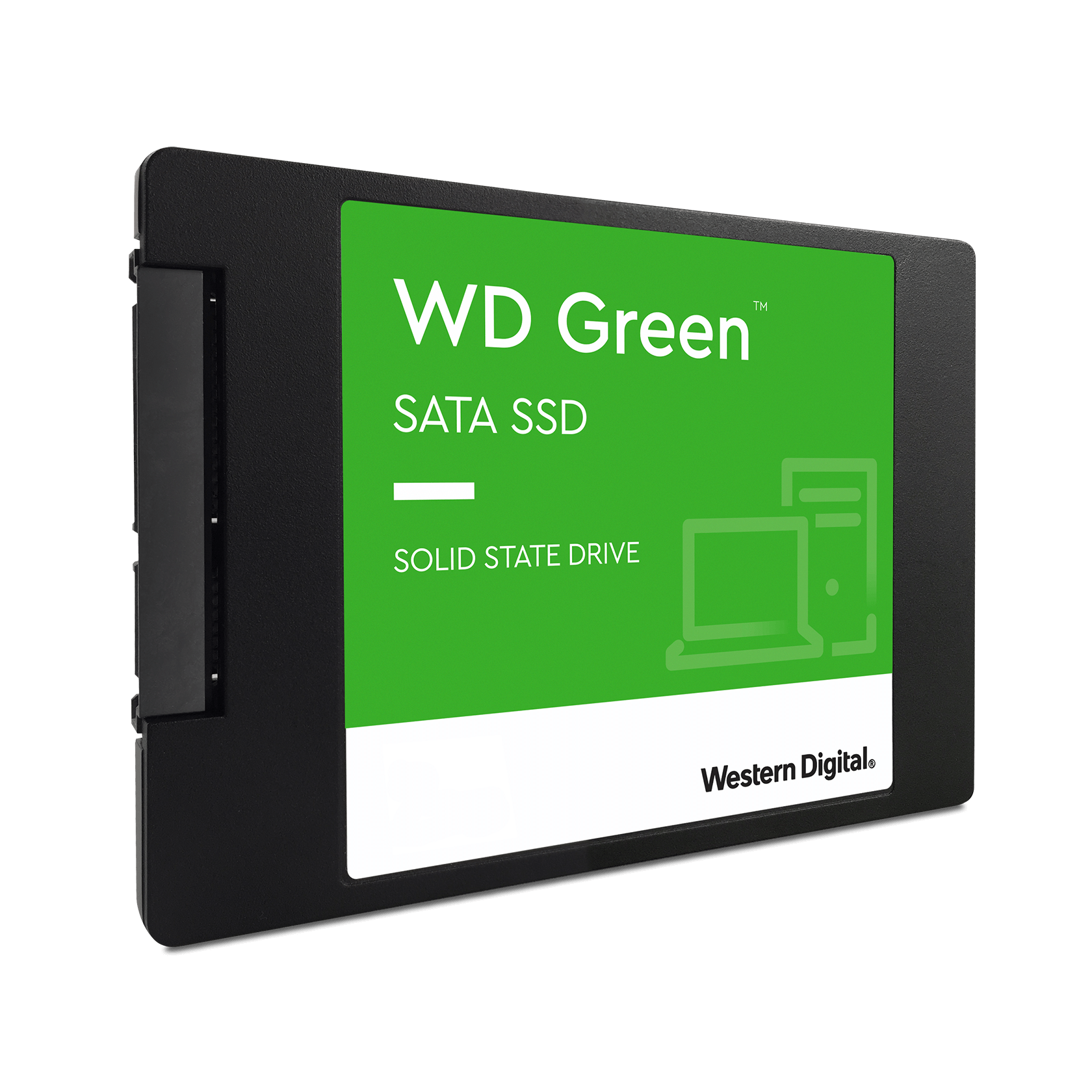 WD Green SATA SSD 2.5”/7mm cased Right