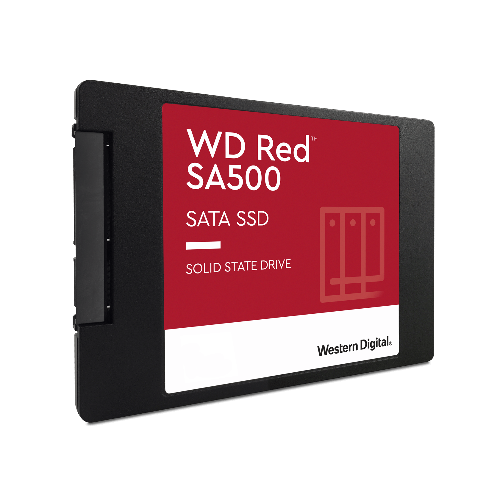 WD Red SA500 NAS SATA SSD 2.5”/7mm cased Right