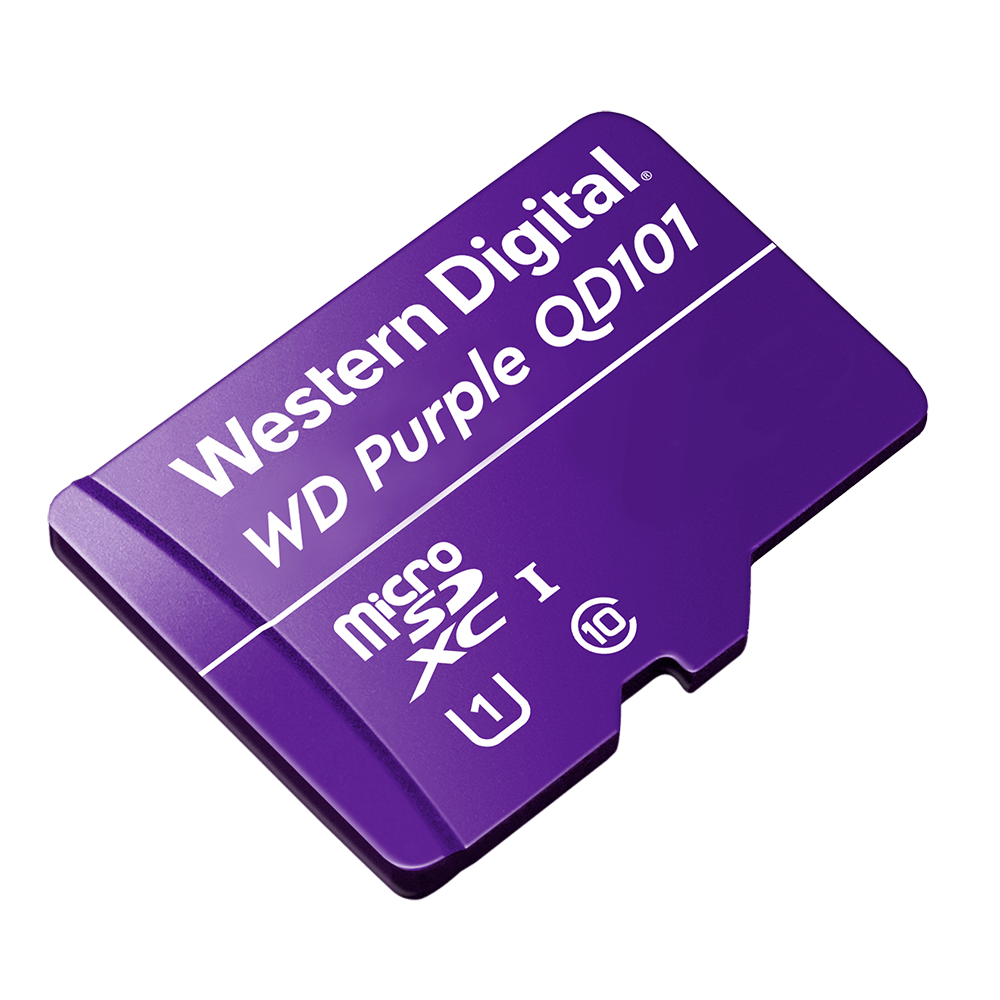 WD Purple MicroSD Angled