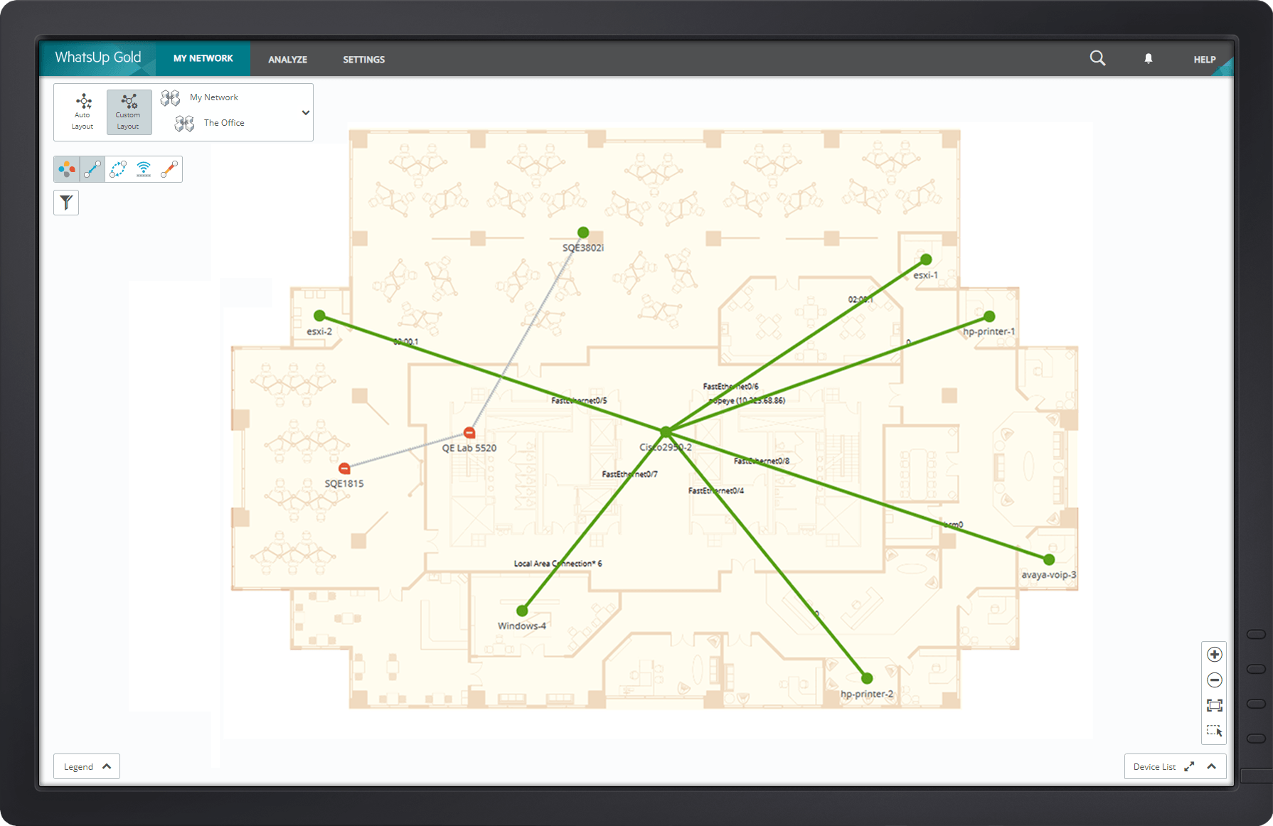 Custom Network Mapping