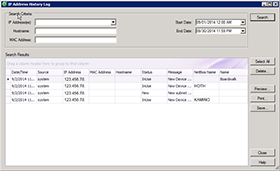 Simplify creation of historical IP address to device associations