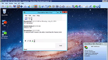 Single-click screenshot capture of remote computer during remote sessions