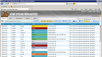 Monitor and manage logs from Web console