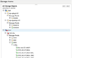 Heterogeneous storage monitoring